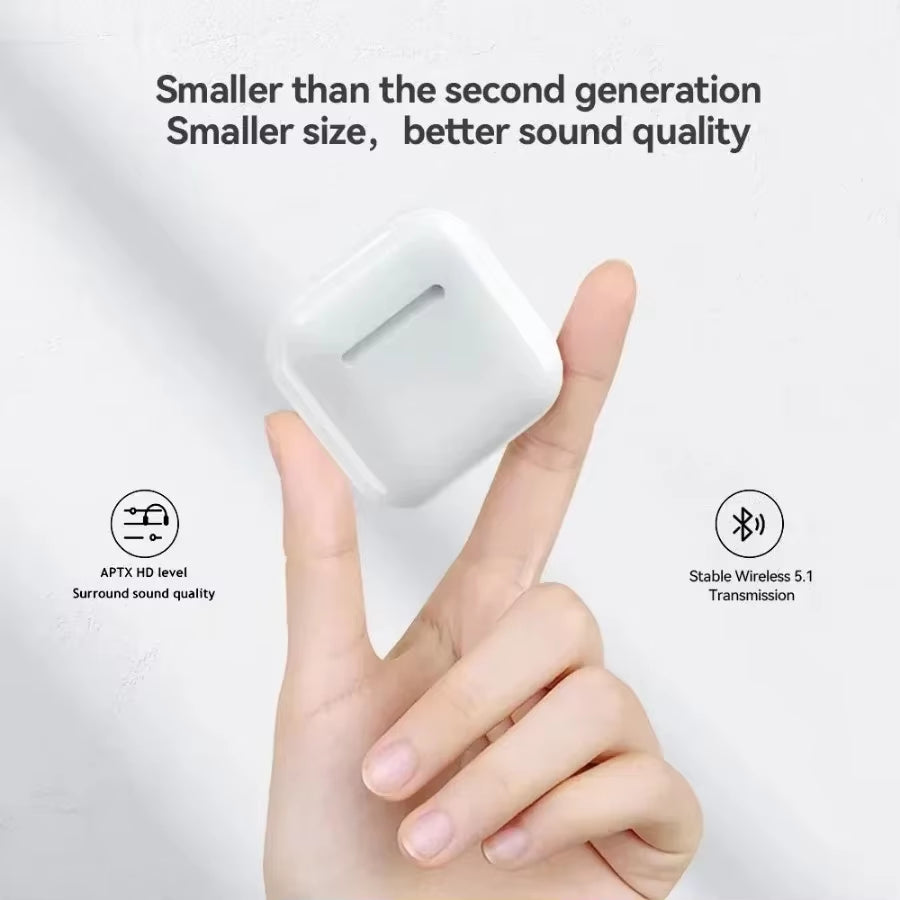 New Little Fourth Generation Bluetooth Earphones Half in Ear Long Range TWS True Wireless Earphones Apply to Smartphones